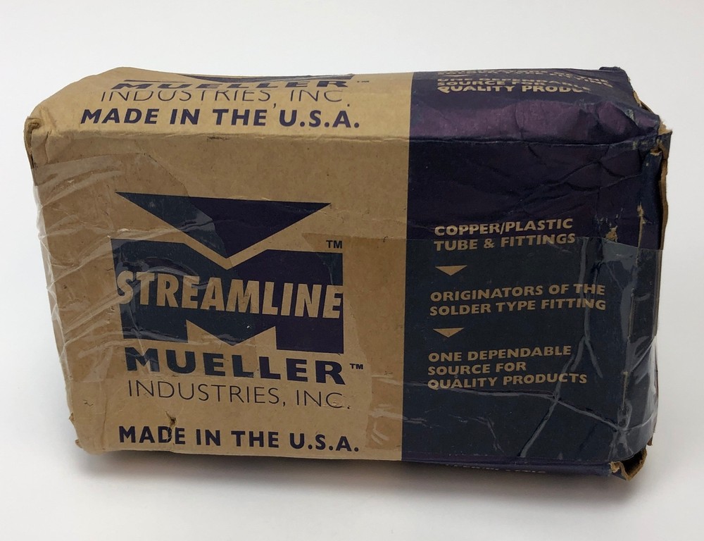Mueller Coupling Roll-Stop Copper 1/2 inch C X C 100-Pack W01022