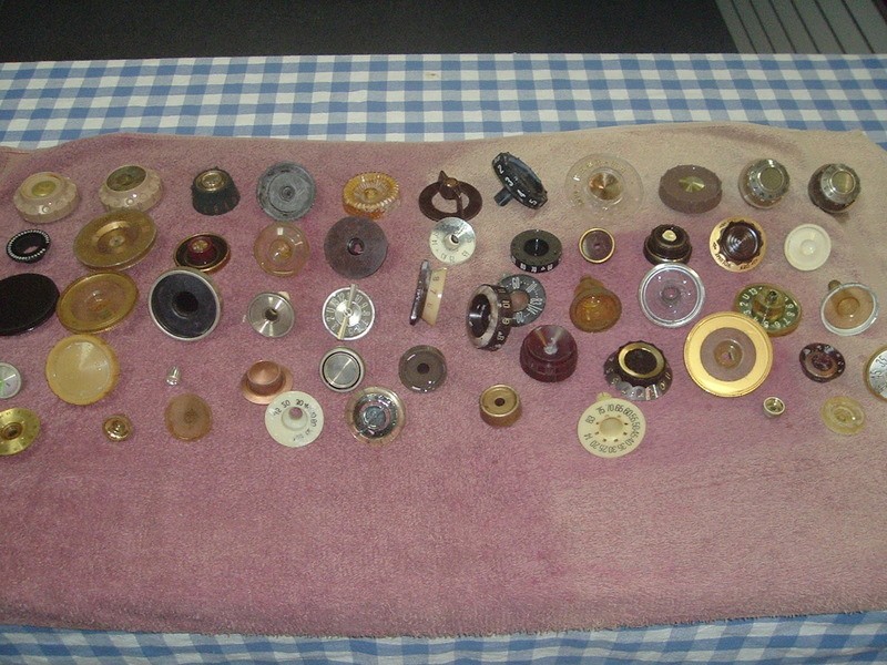 Over 50 Vintage Television TV Channel Knobs Dials Buttons Selectors 50s 60s 70s
