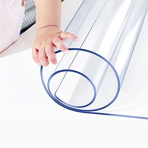 Clear Table Protector Plastic 40"x58" Clear Color Rectangle Shape 1.5mm Thick