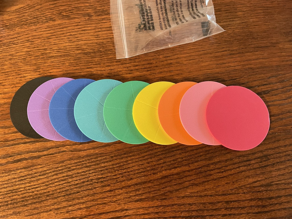 hand2mind Plastic Rainbow Fraction Circles 51pc