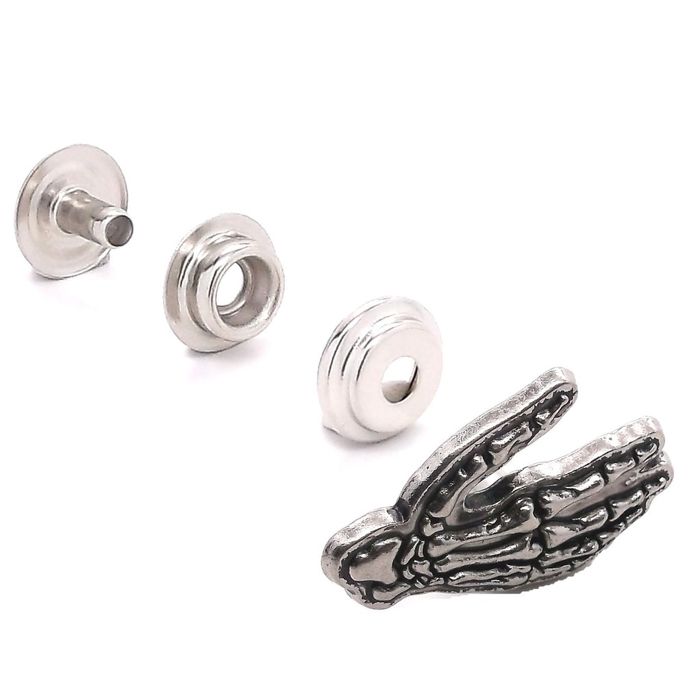 Right Hand Bones Concho Snap Set 1-1/4" 1265-57