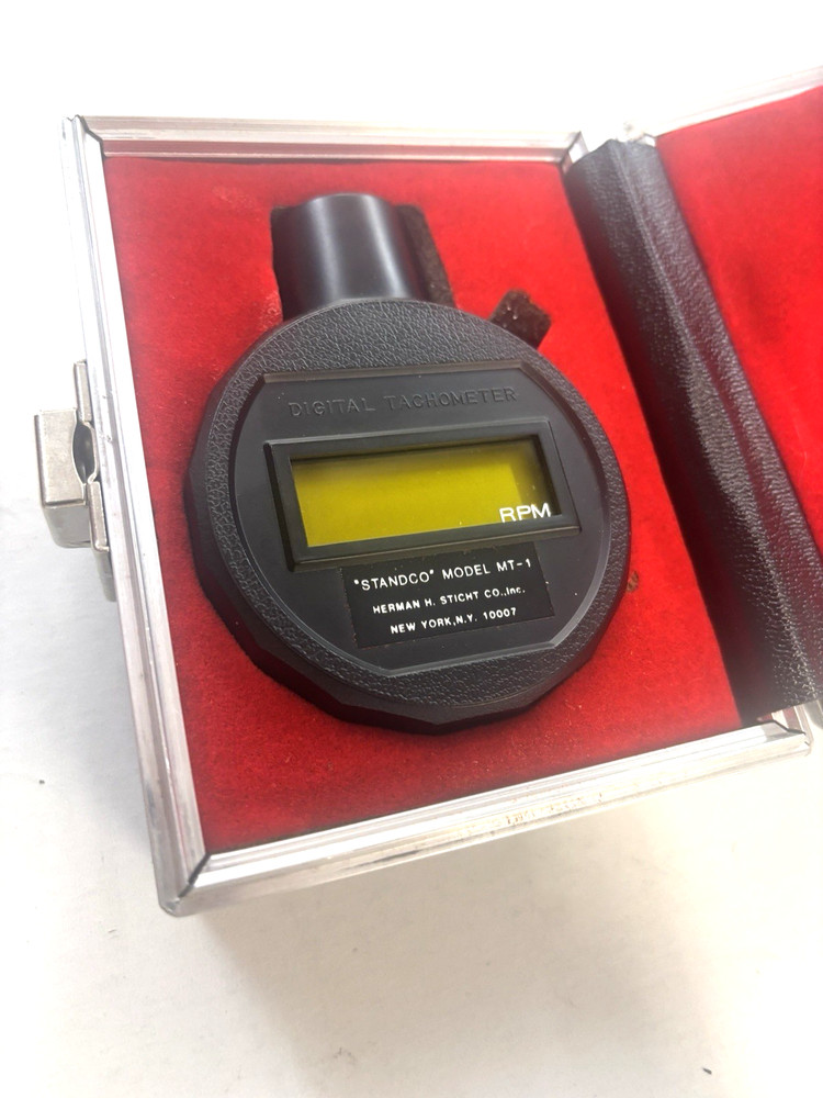 DIGITAL TACHOMETER STANDCO MT 1 With Hard Case