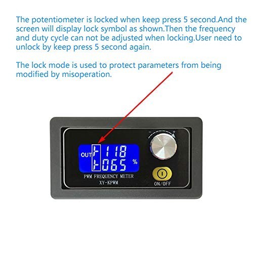 Adjustable PWM Frequency Generator 1Hz-150KHz, LCD Display, Square Wave Module