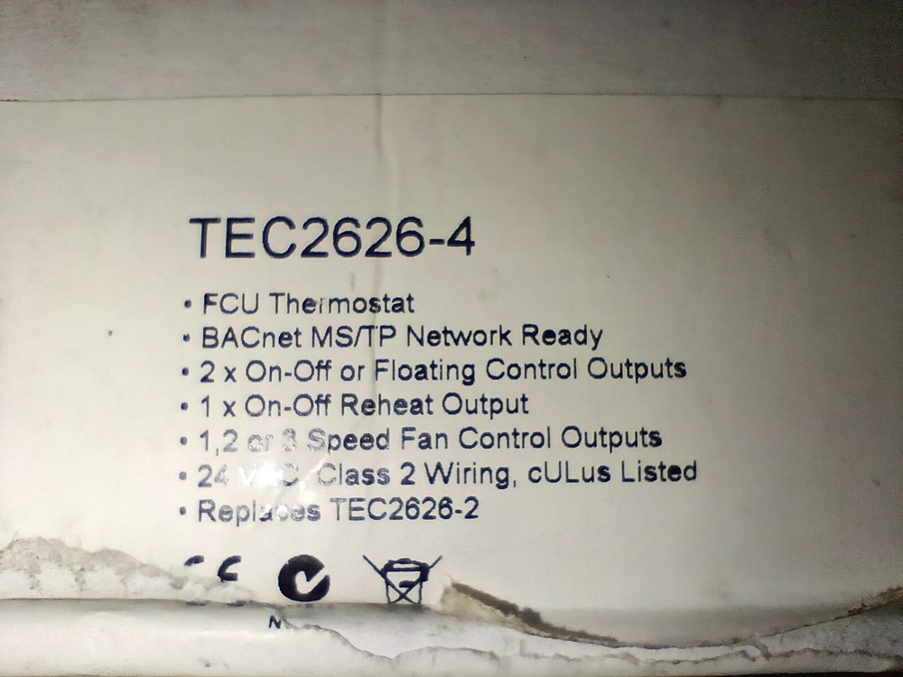 JOHNSON CONTROLS TEC2626-4 Network Thermostat HVAC NEW