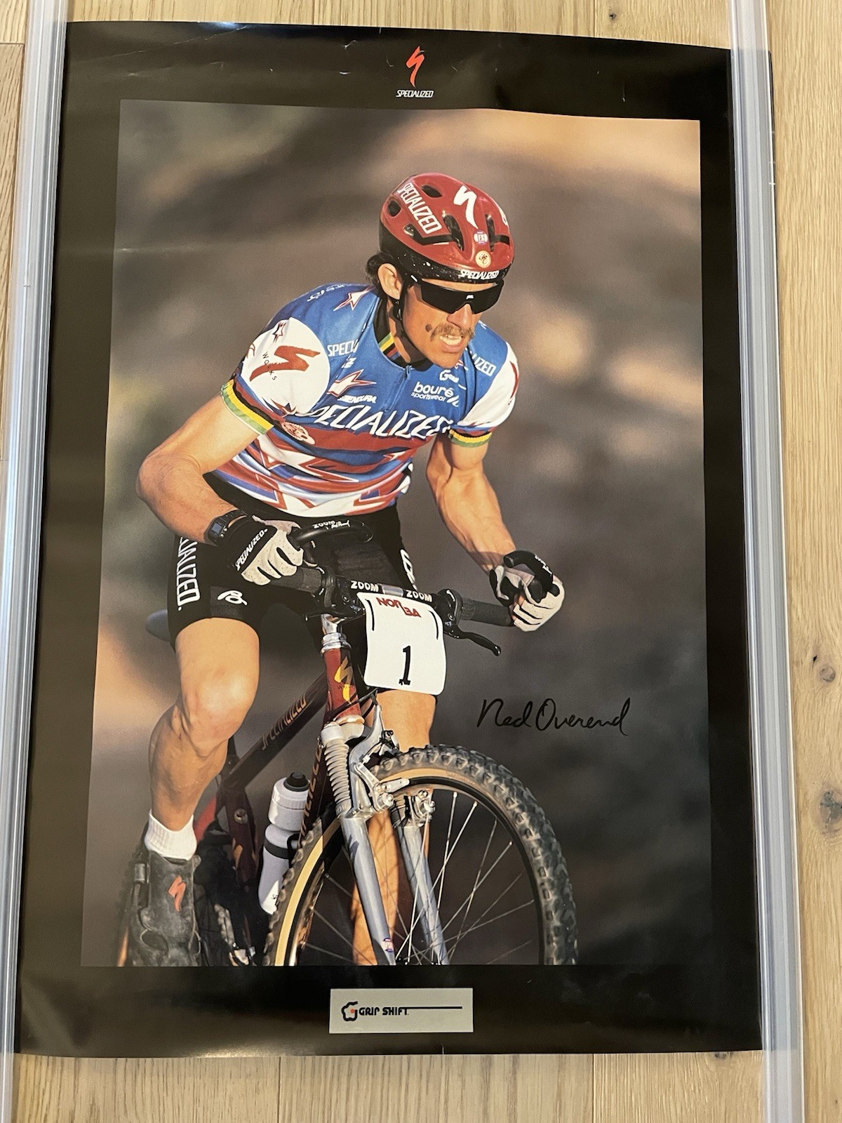 Specialized Bicycle Ned Overend Autographed Poster