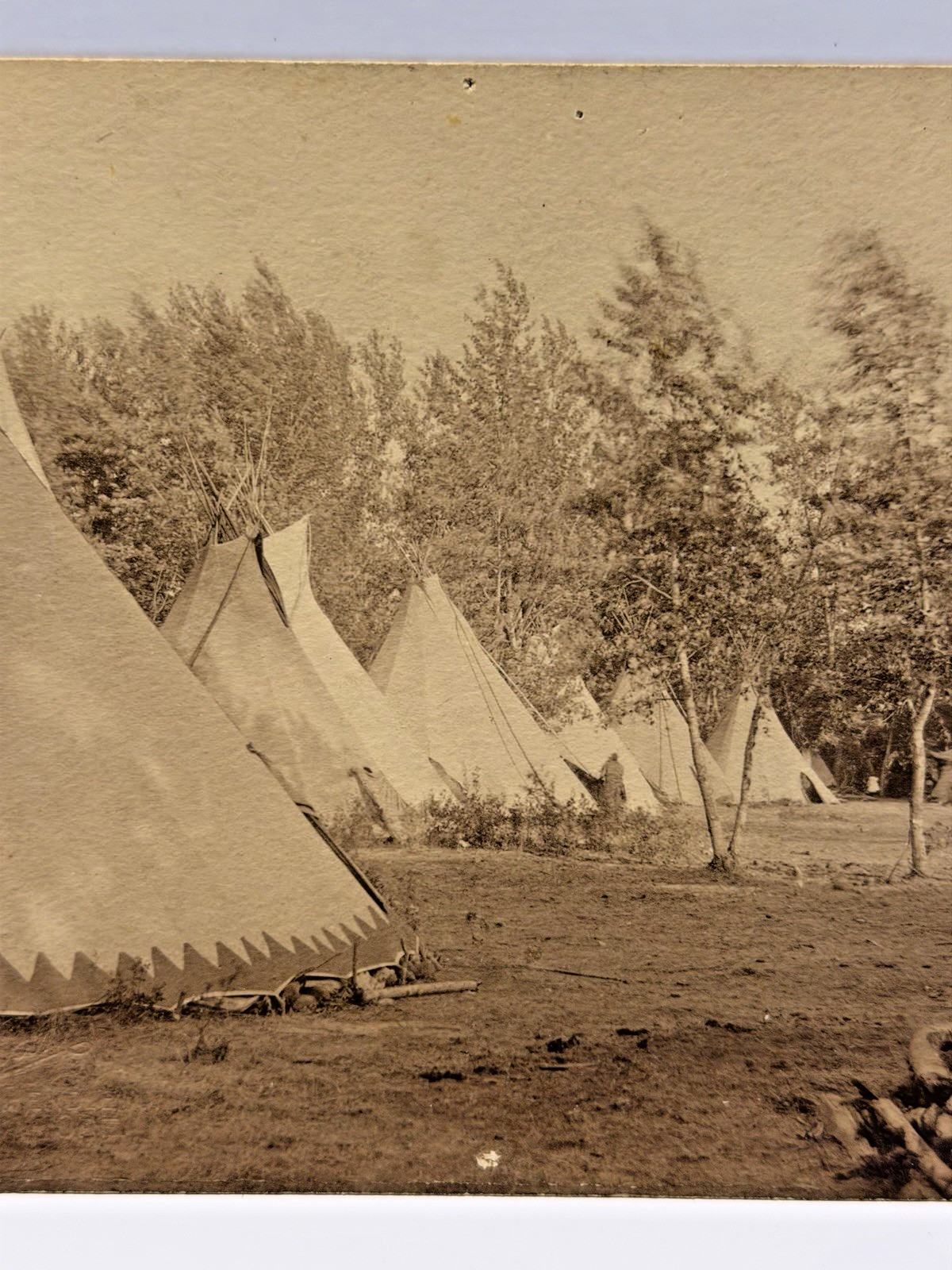 Original Native American Indian Photograph of Nez Perce Camp; 1880's - 1900's