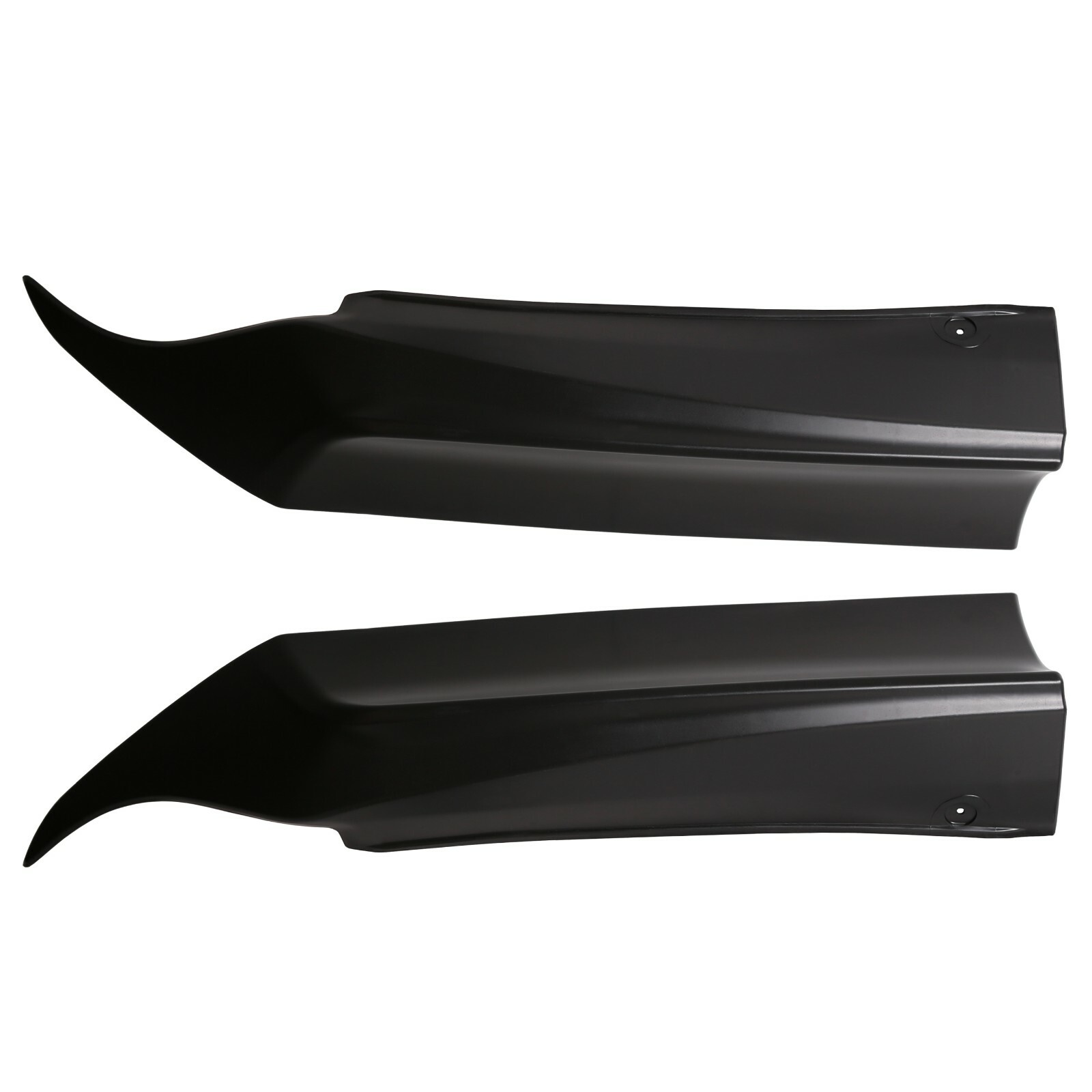 HECASA For 2013-15 Honda Accord 4-DR HFP-Style Black Rear Bumper Spoiler Lip 2pc