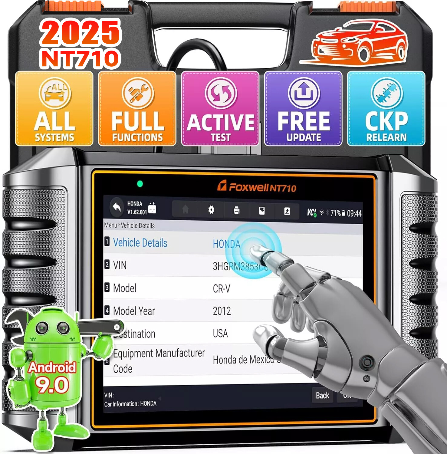 FOXWELL NT710 For Toyota Bidirectional Car OBD2 Scanner Diagnostic E-CU Coding