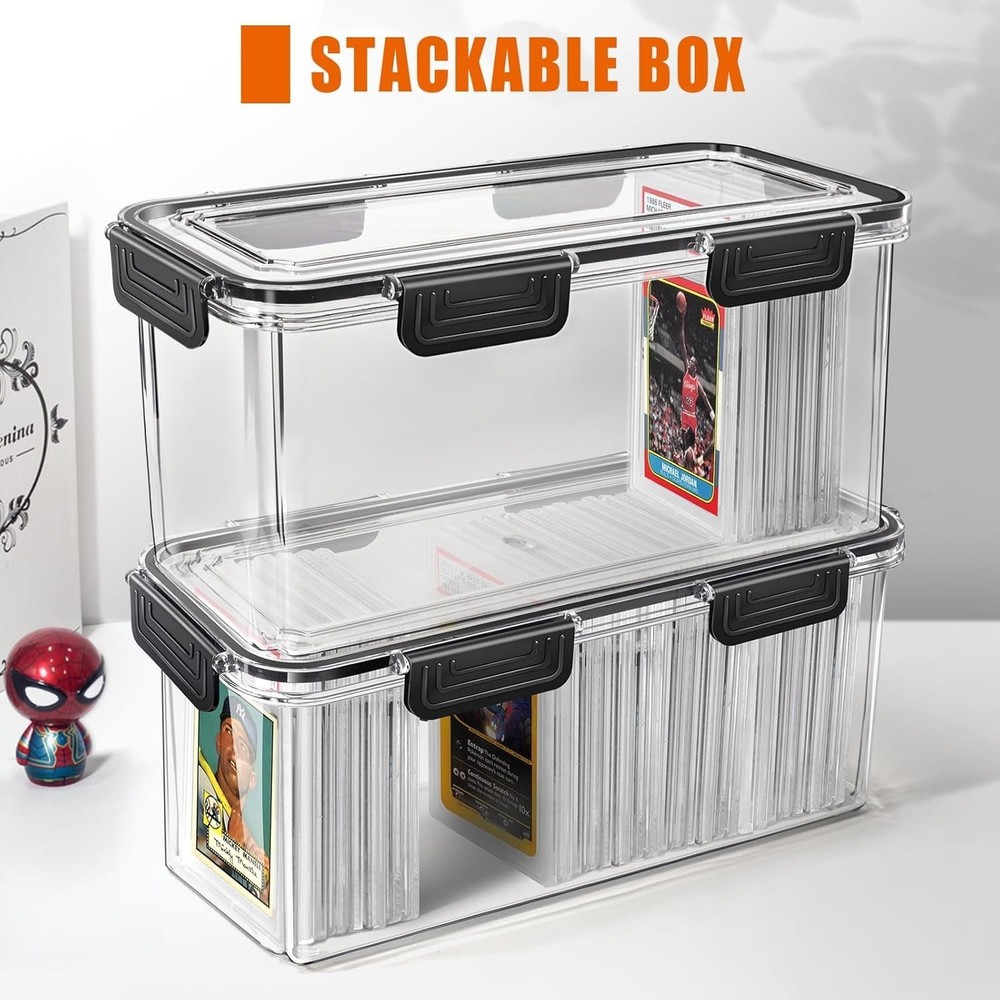Graded Card Storage Box Holder Case Fits PSA BGS SGC Slab Stackable 1 Pack