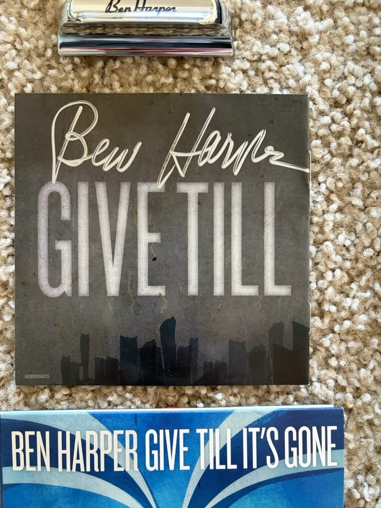 Ben Harper Memorabilia Collection Signed Autographed