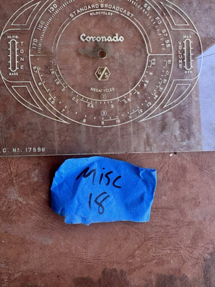 Coronado Radio Dial Bezel Faceplate