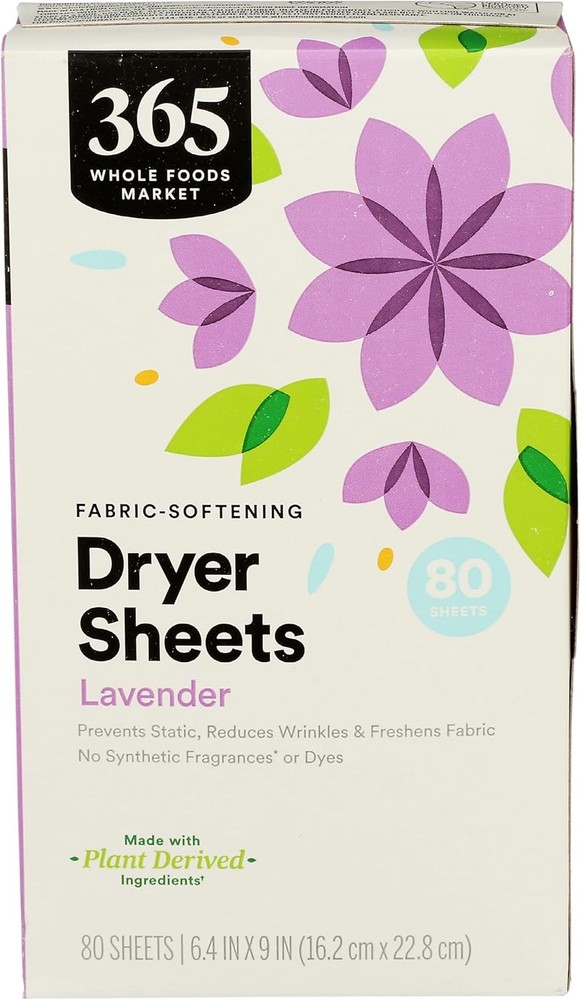 , Fabric-Softening Dryer Sheets, Lavender