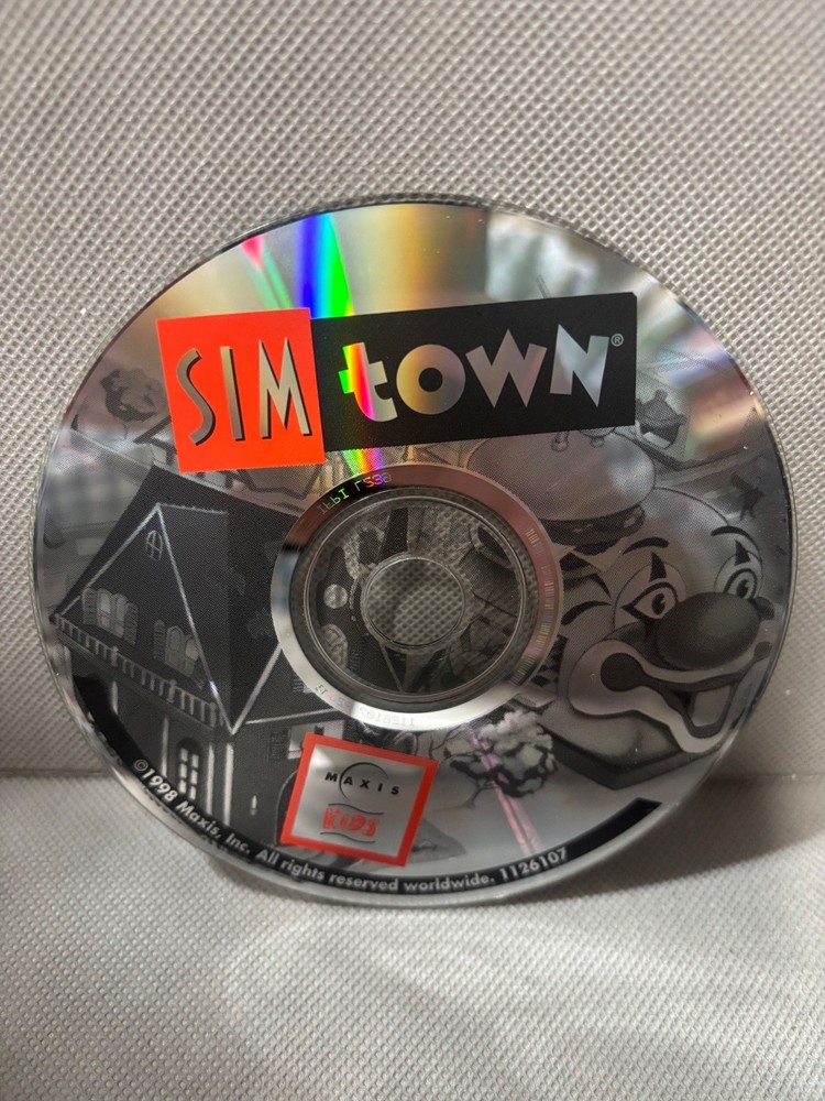 Maxis SimTown Computer Software CD 1998
