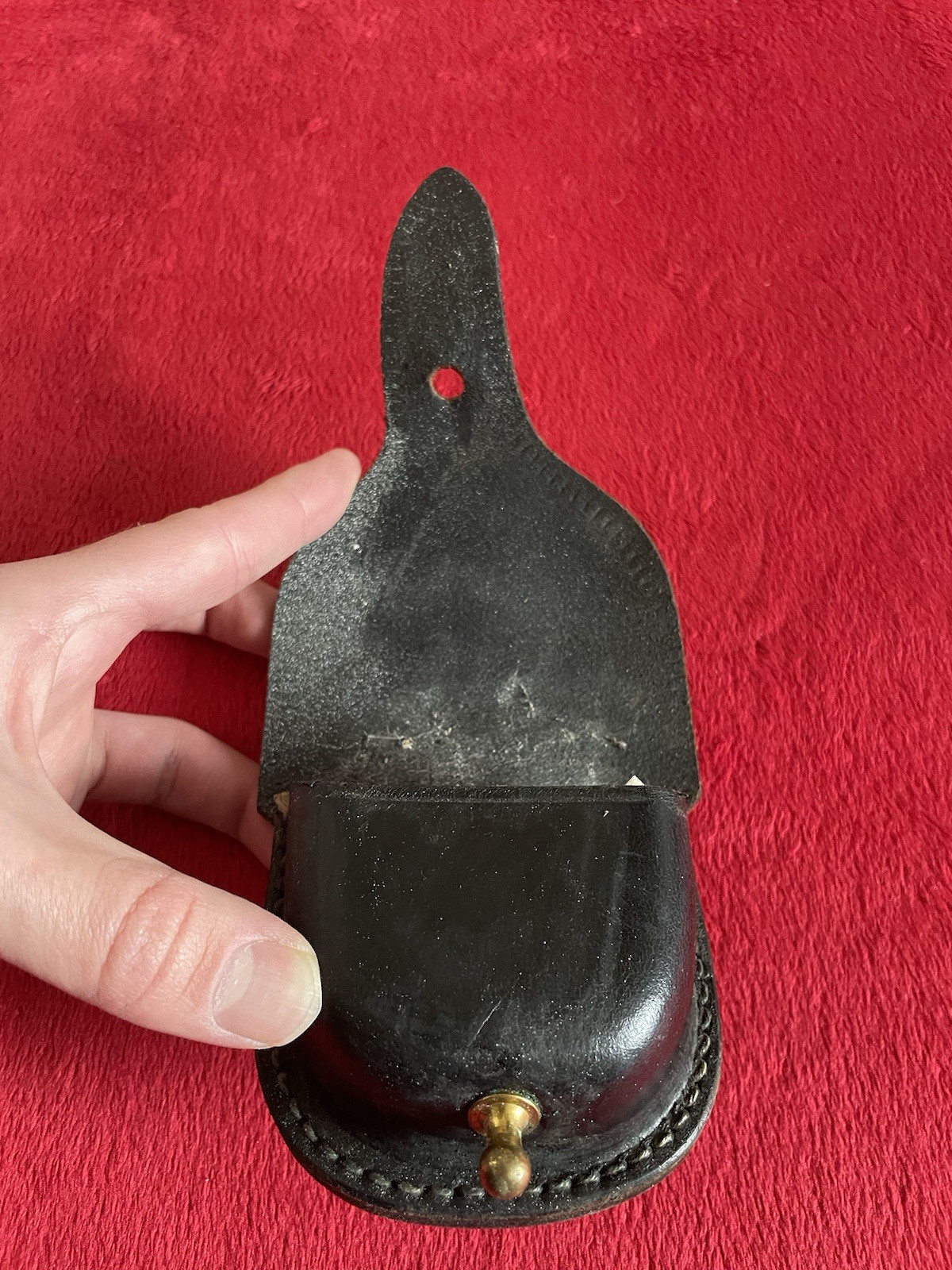 VINTAGE REPRODUCTION US ARMY UNION SOLDIERS LEATHER CAP POUCH