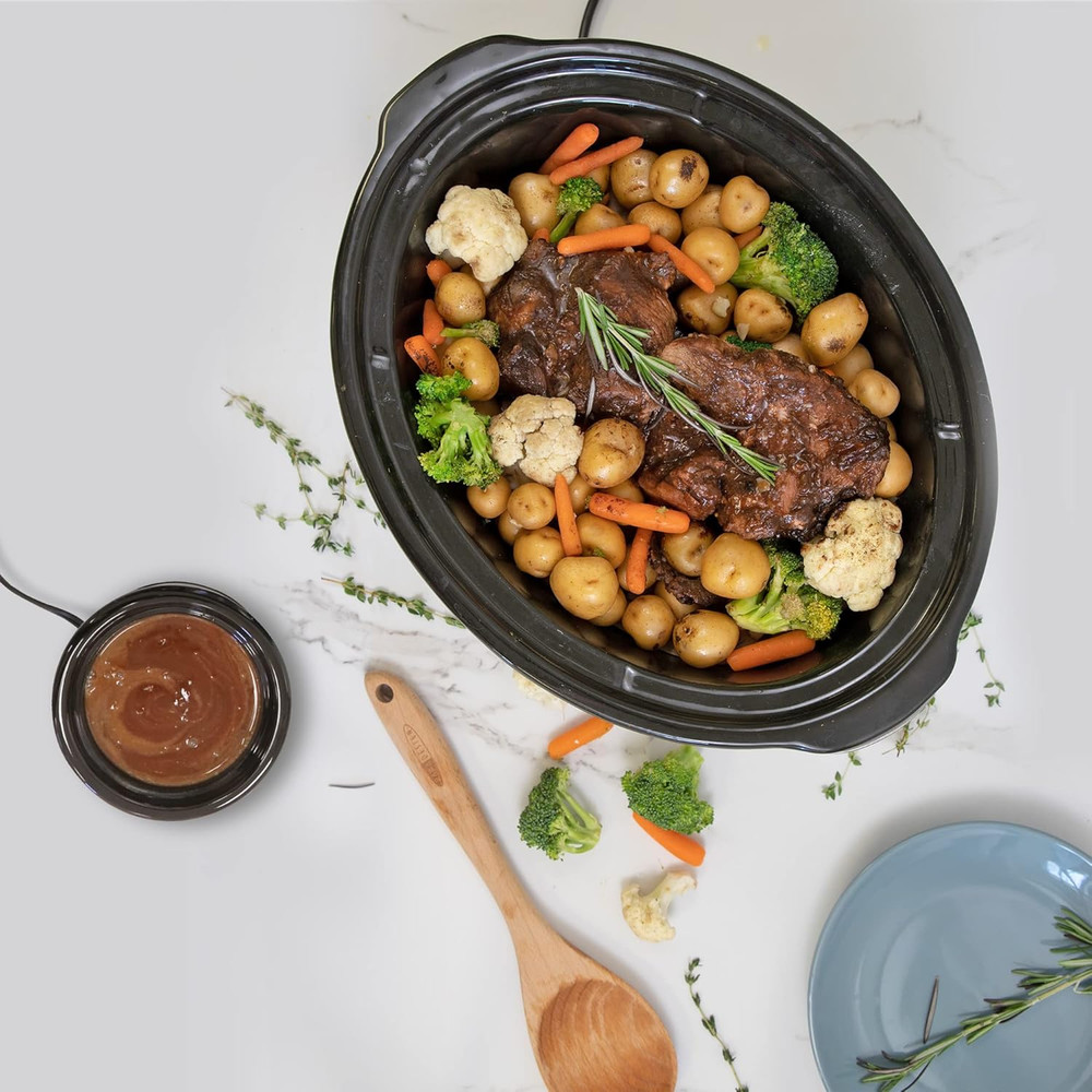 Kenmore 7-Quart Programmable Slow Cooker with Dipper & Non-Stick Insert