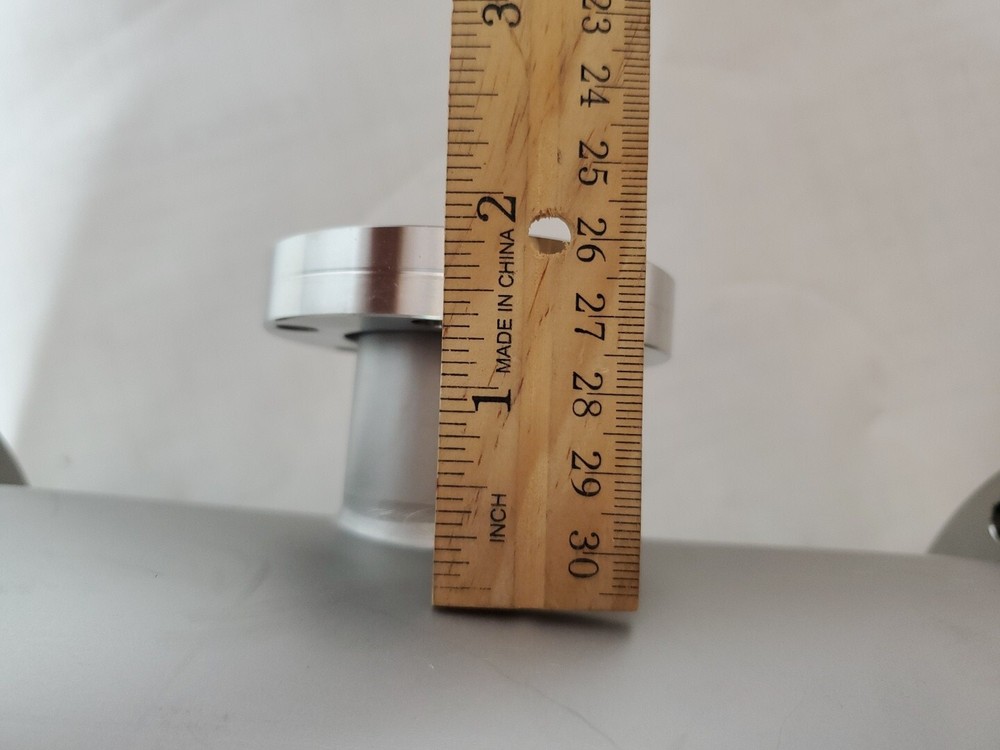 8" Conflat Flange to 2.75" Conflat Reducing Tee ~11" Long - Vacuum Stainless