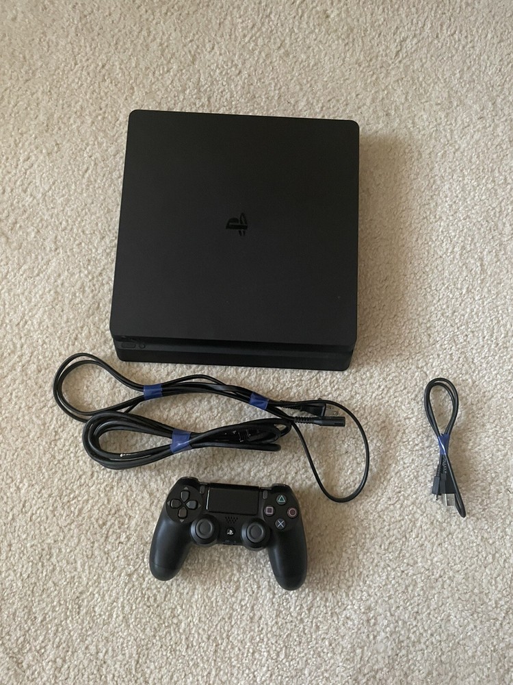 Sony PlayStation 4 Slim Gaming Console with Controller - Black