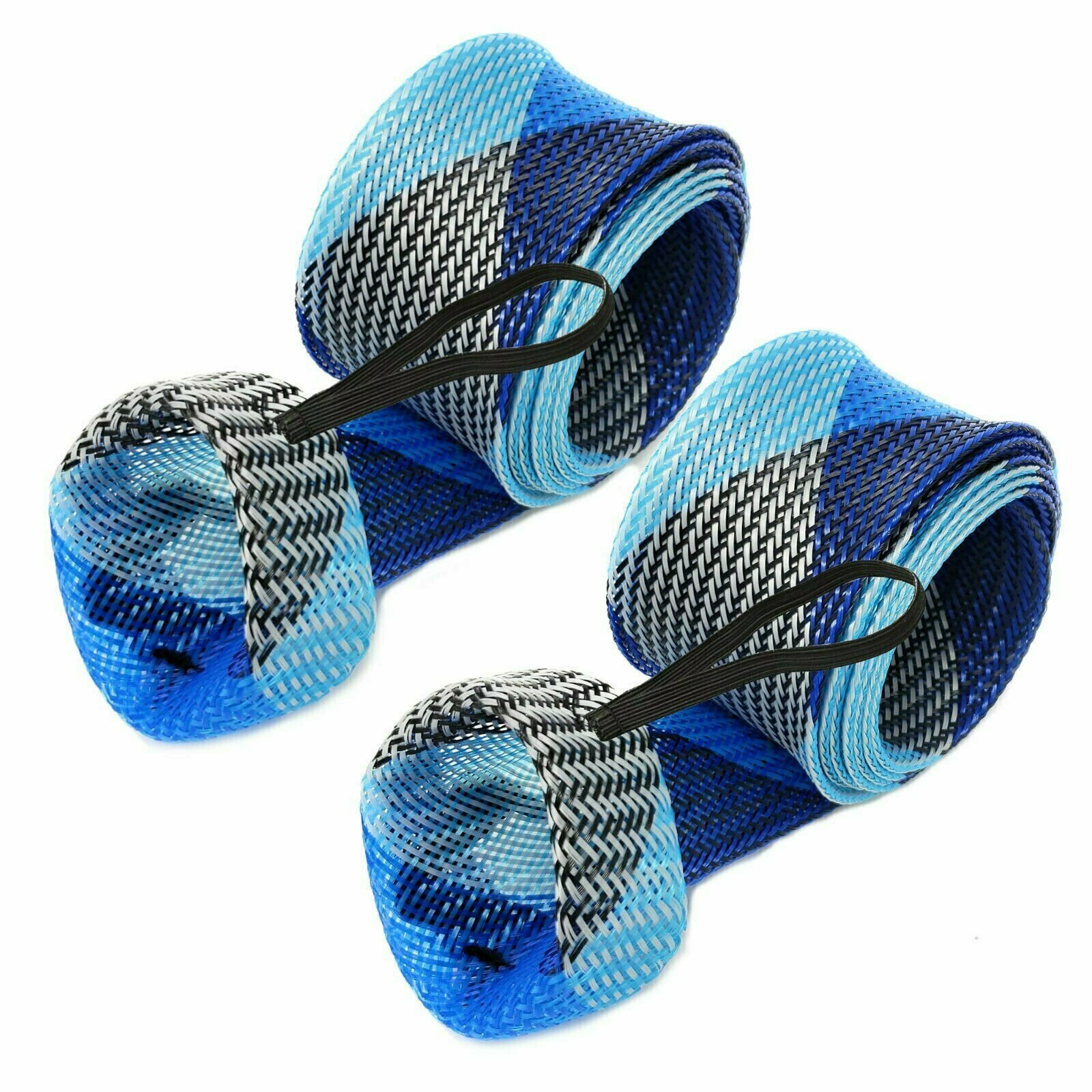 Reaction Tackle Fishing Rod Cover/ Rod Sleeve/ Rod Sock (2-Pack) Blue-Gray