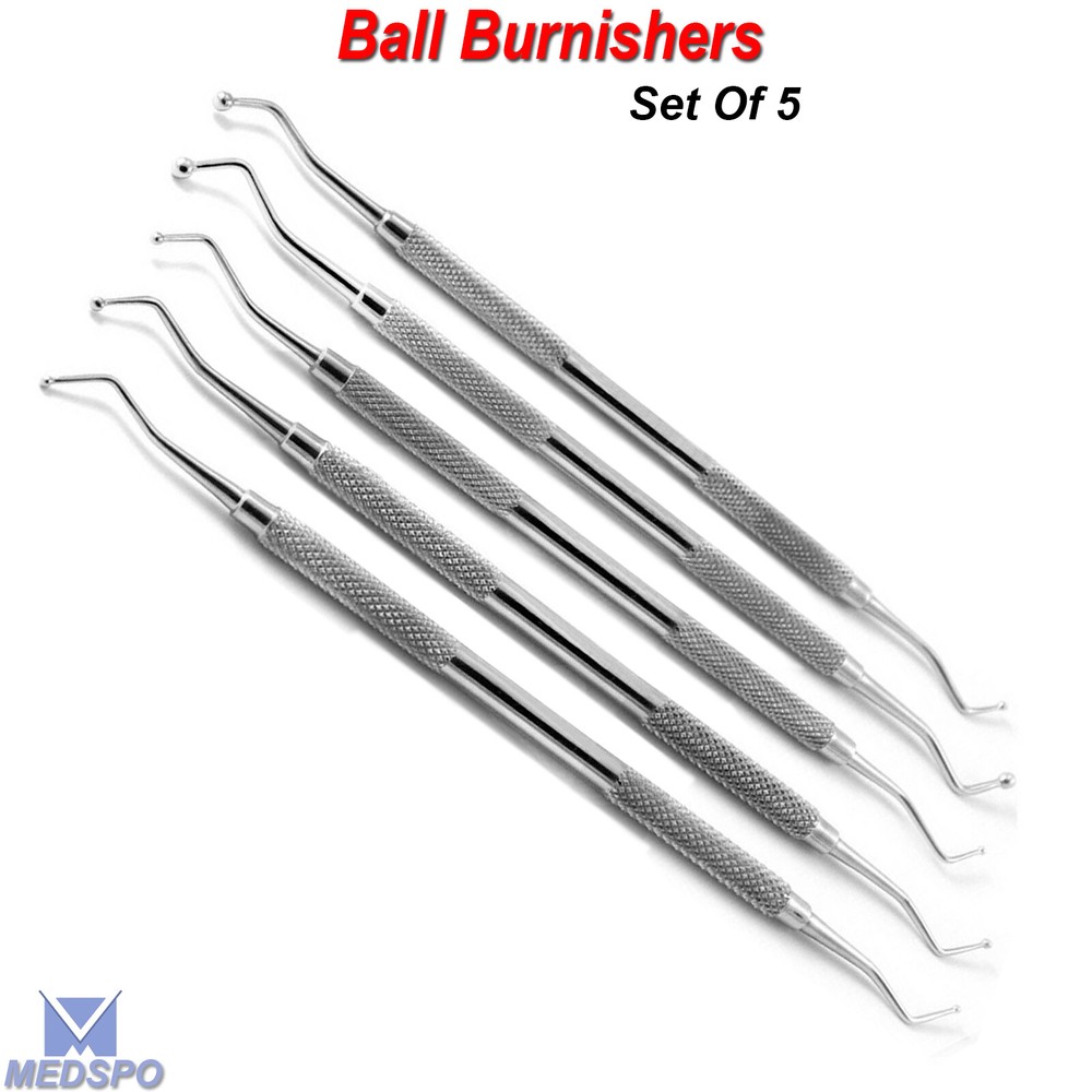 Dental Restorative Ball Burnisher Amalgam Composite Filling Instruments Set