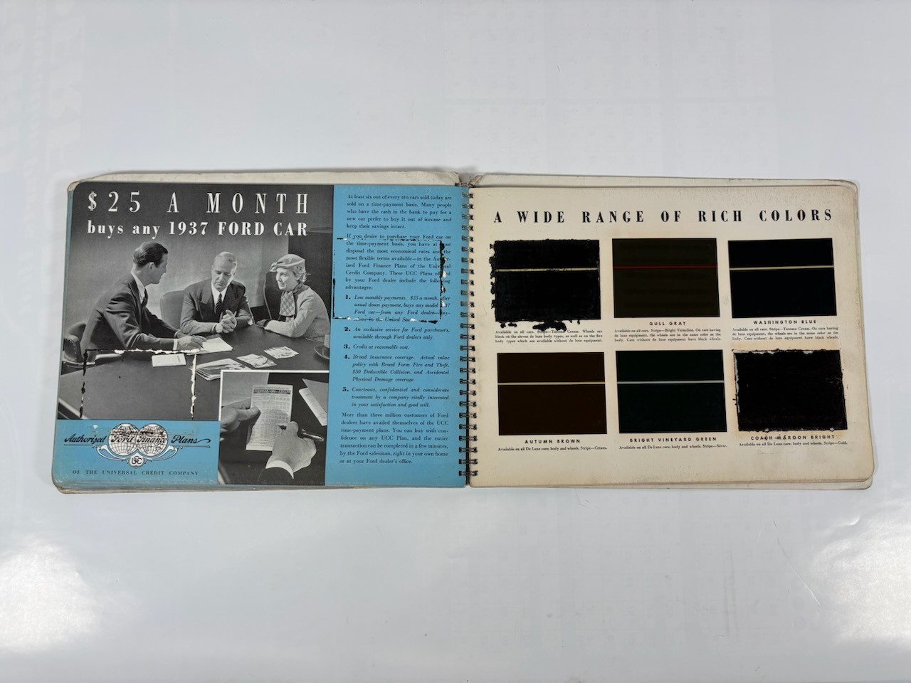 1937 Ford Car Dealership Display Album Book: How To Choose Your Next Automobile