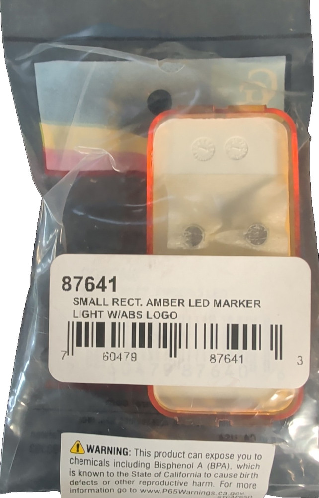 87641 Amber ABS LED Light with "ABS" Logo