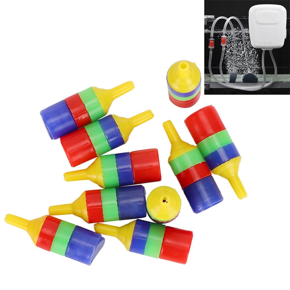 10pcs Fish Tank Air Stone Bubbles Release Oxygen Increasing Diffuser High AD