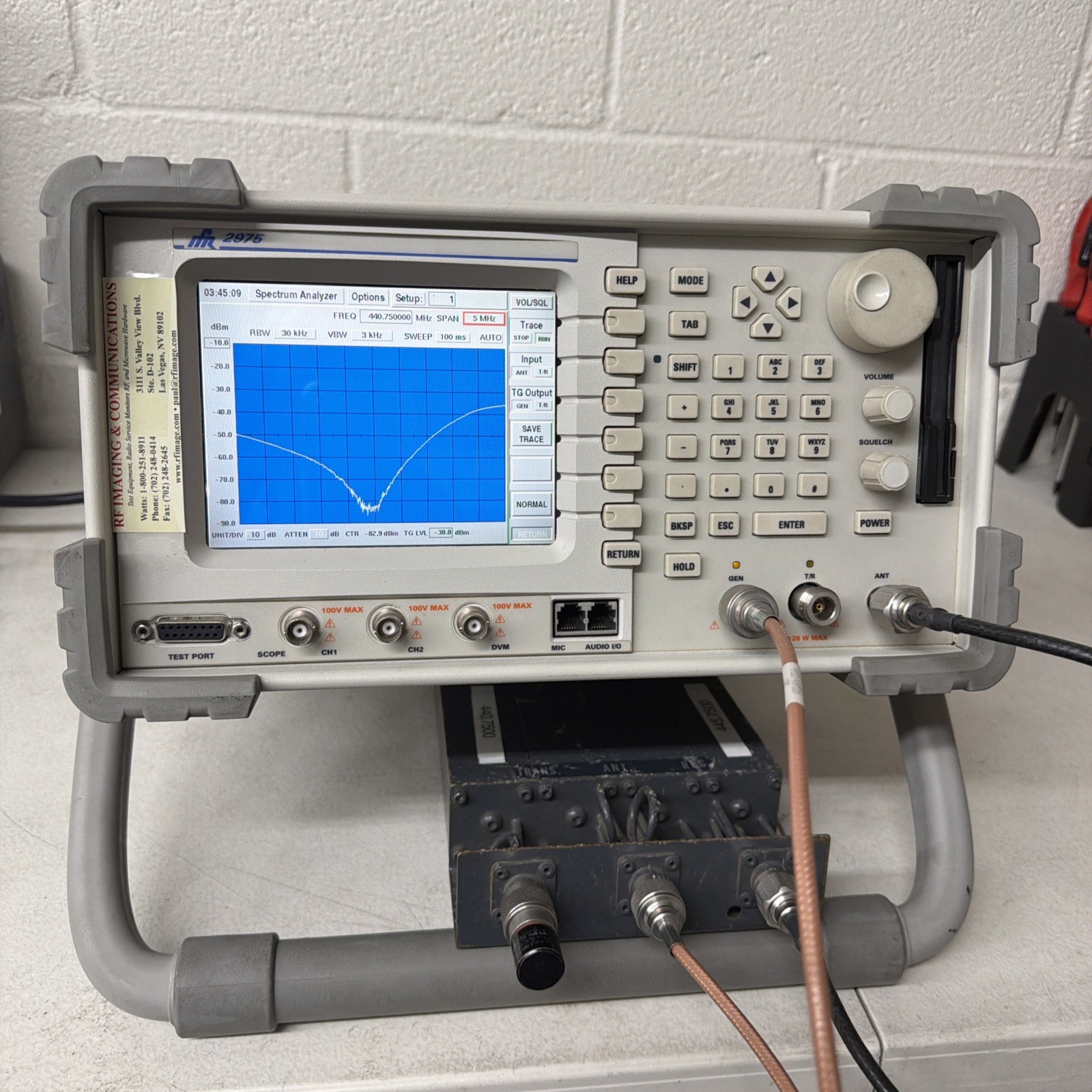 Aeroflex IFR 2975 Communications Test Set-90 day warranty