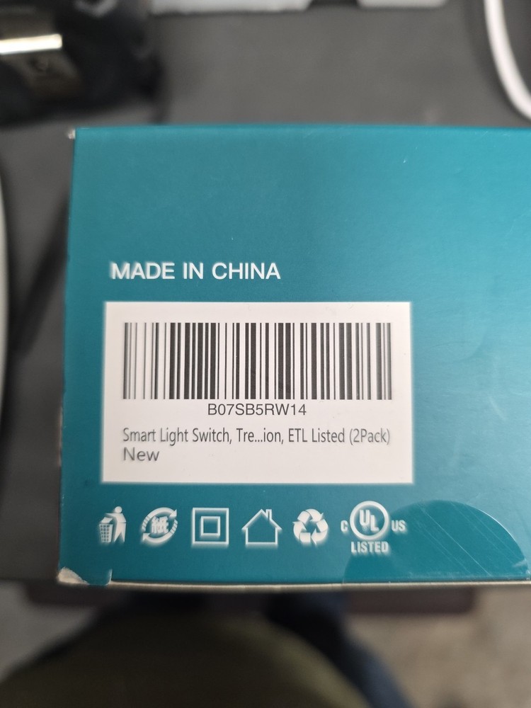 Smart Wi-Fi Light Switch, Compatible with Alexa, Google Assistant