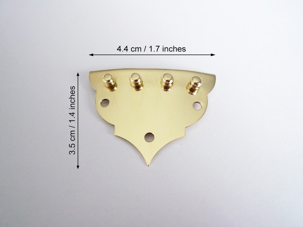 Brass Tailpiece for Mandolin (screws included)