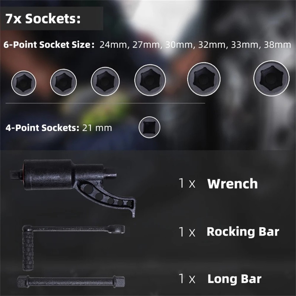 Nut Wrench/Multiplier w/Cr-v Socket