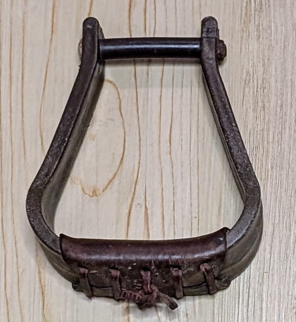 Stirrups With Leather Wrap #13A