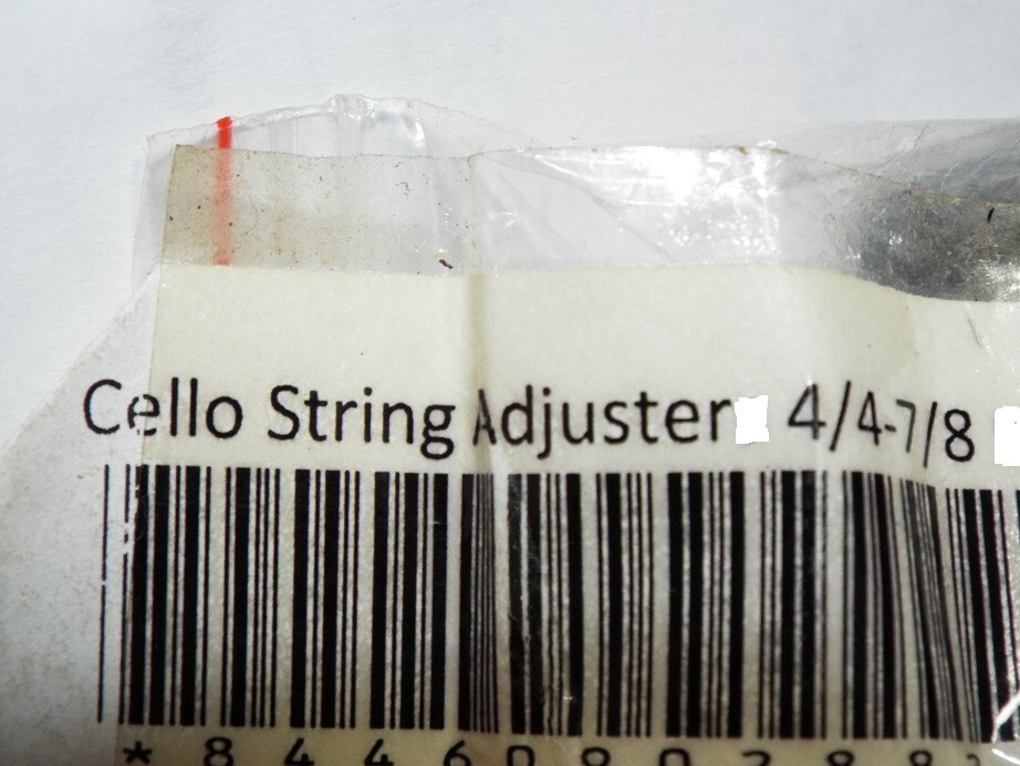 Cello String Adjuster Fine Tuner Black Gold 4/4 - 7/8