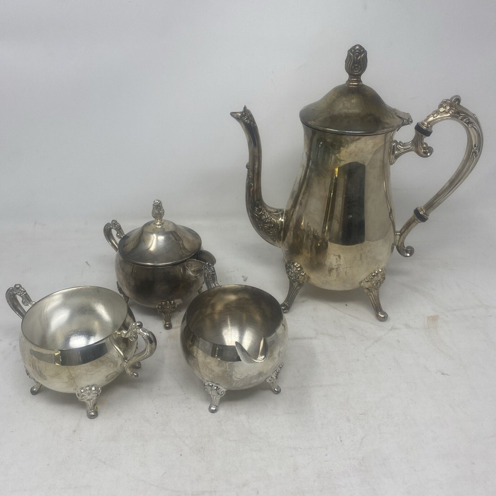 Silver Plated Tea Set 4 Piece