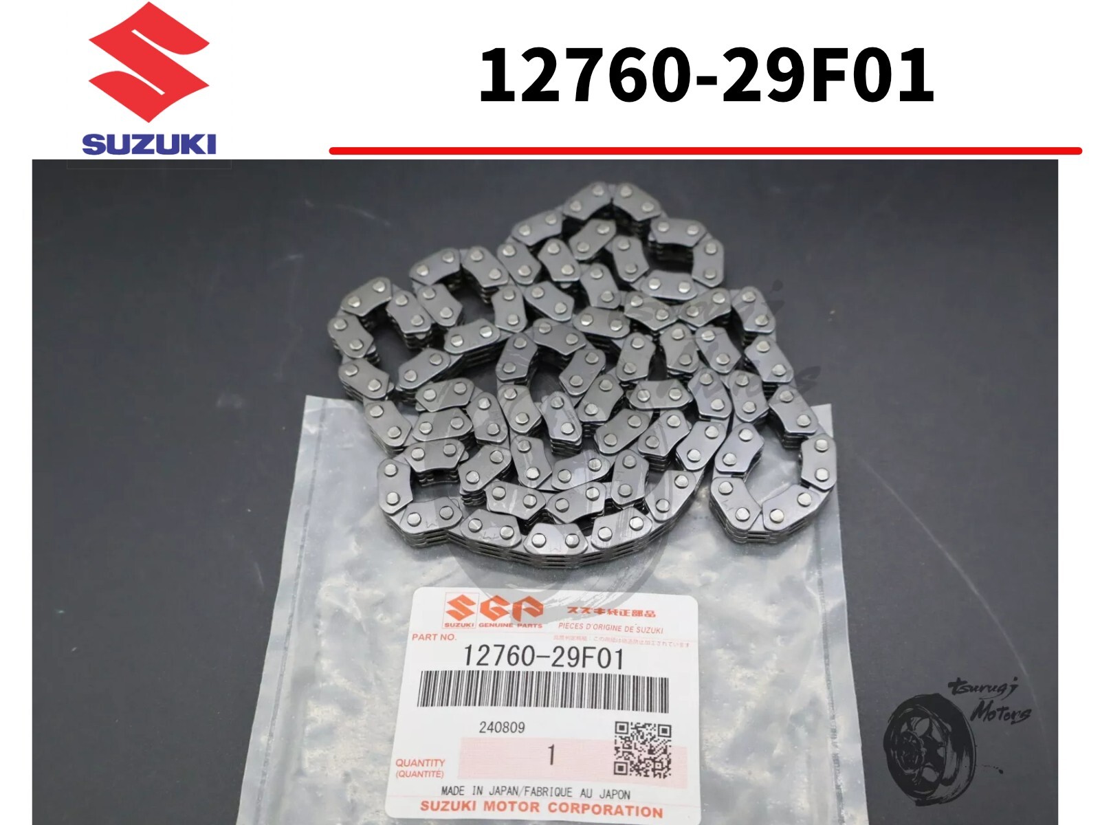 SUZUKI 2002 - 2014 LT-Z400 LTZ 400 Z400 CAMSHAFT TIMING CHAIN 12760-29F01 OEM