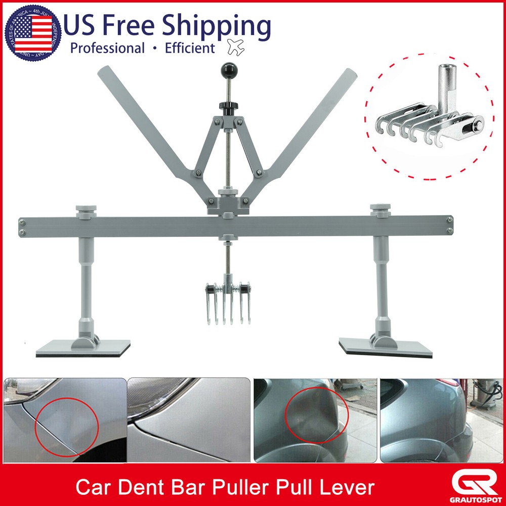 Car Dent Bar Puller Pull Lever Pulling Kit Removal Hammer Repair Auto Body Tool