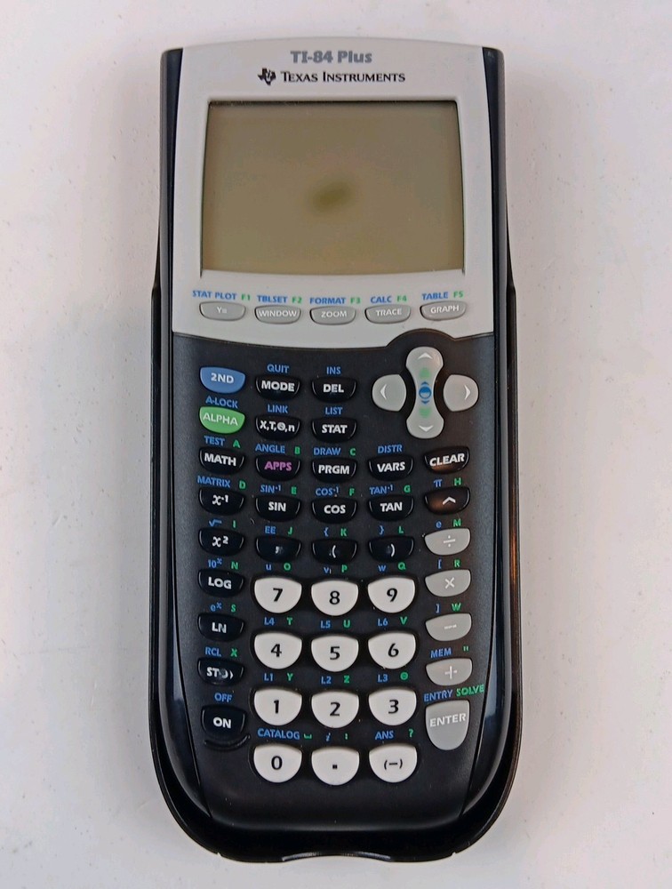 Texas Instruments TI-84 Plus Graphing Calculator Black Tested Works