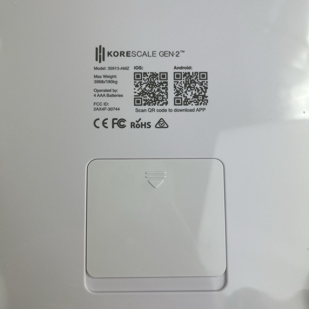Korescale Gen 2 Digital Body Weight Smart Scale (White)