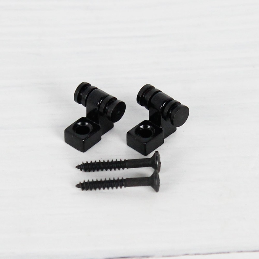 2PC Black Electric Guitar Roller String Trees String Guides Retainers & Screws