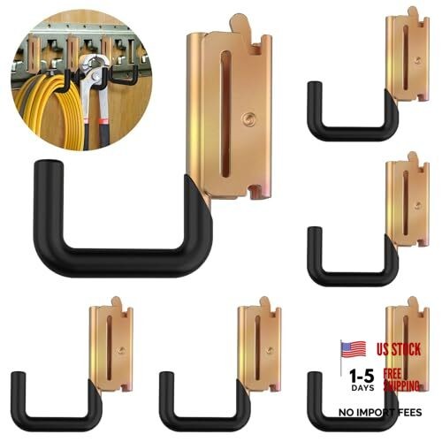 E Track Hooks Heavy Duty E Track J Hooks E-Type Track 6PCS E-Type Track J Hooks