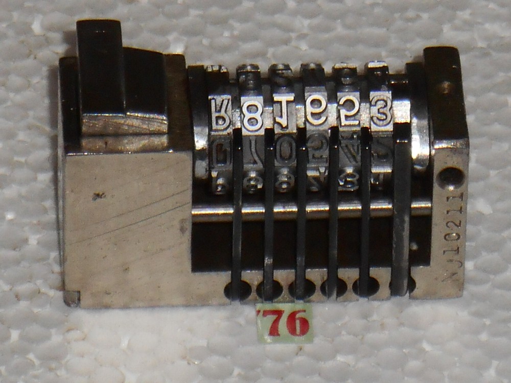 WMA Letterpress Numbering machine | 76