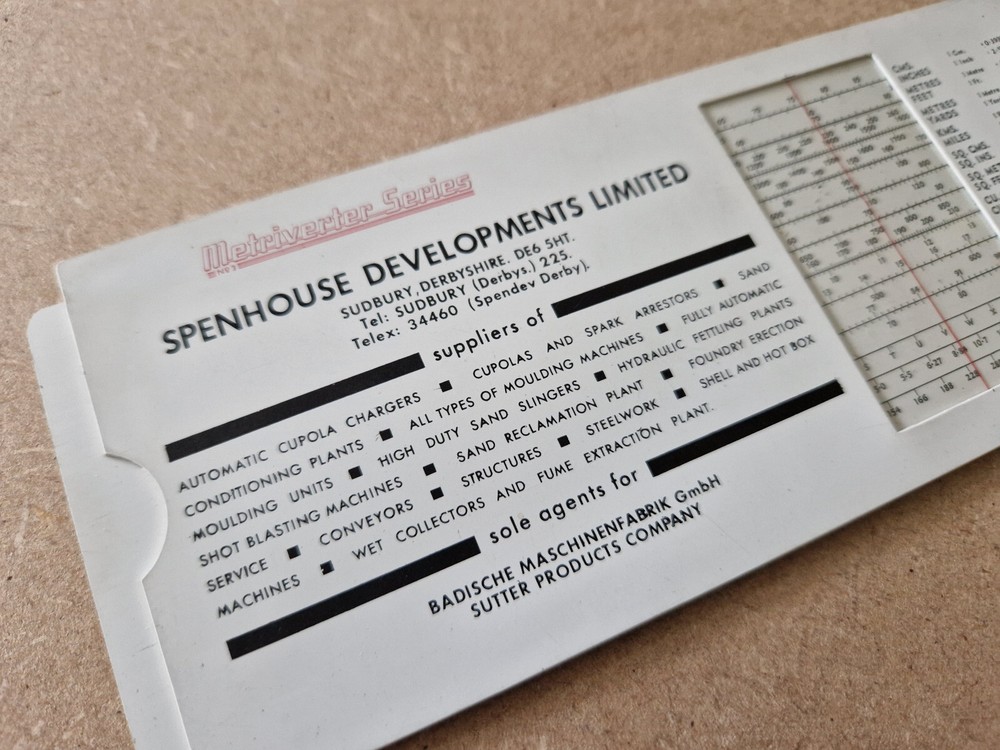 METRIVERTER SERIES M1763 MEASURING TOOLS SPENHOUSE DEVELOPMENTS LIMITED