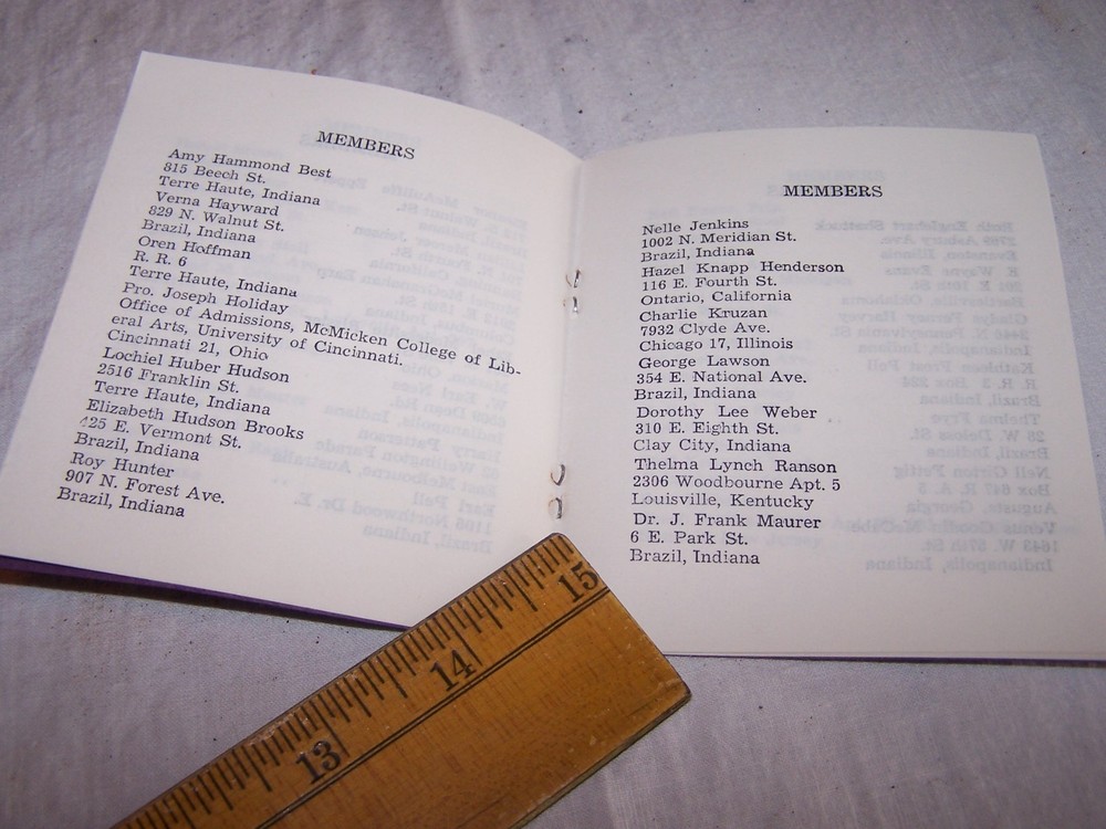 1921 - 1961 BRAZIL HIGH SCHOOL Reunion Program