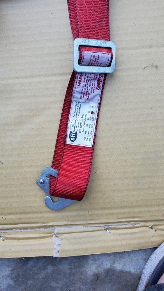 Simpson 5 point Camlock harness, Red