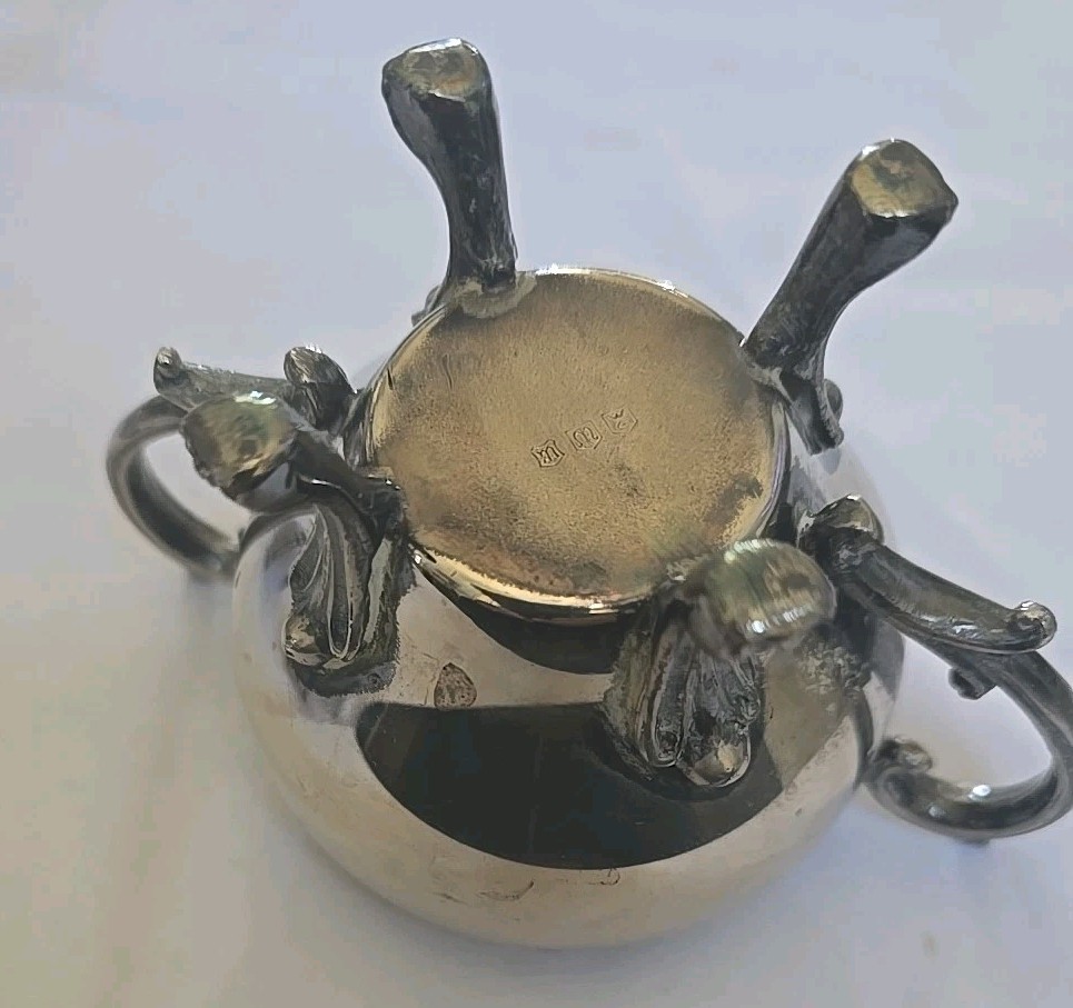 Silverplater 4pc Silverplate Footed (MMC) Vintage Tea Set