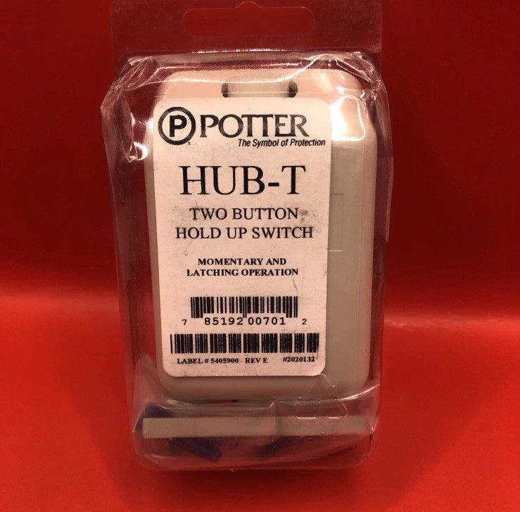 New Potter HUB-T 2020132 Two Button Hold Up Switch