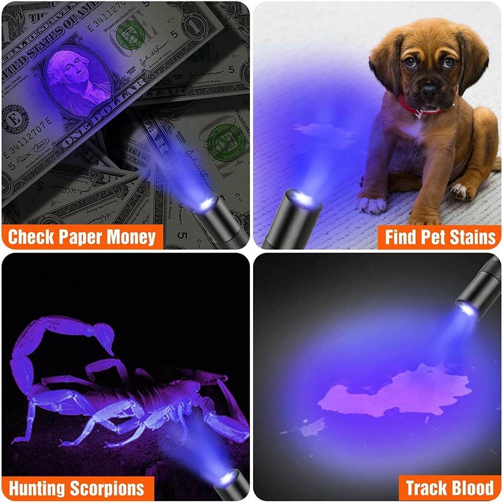 Multi-Function LED Pocket Pen Light 3 IN 1 LED Flashlight AAA Batteries Included
