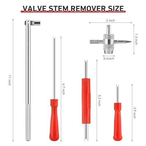 Valve Stem Removal Tool & Installer Tool Kit - 15Pcs TR412/ TR413/ TR414