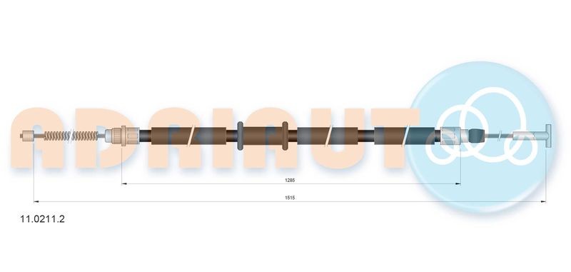 Cable Pull, parking brake ADRIAUTO 11.0211.2