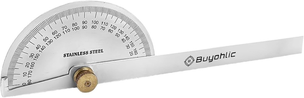 Stainless Steel Protractor 0-180 degrees Machine Tools (Degree Protractor)