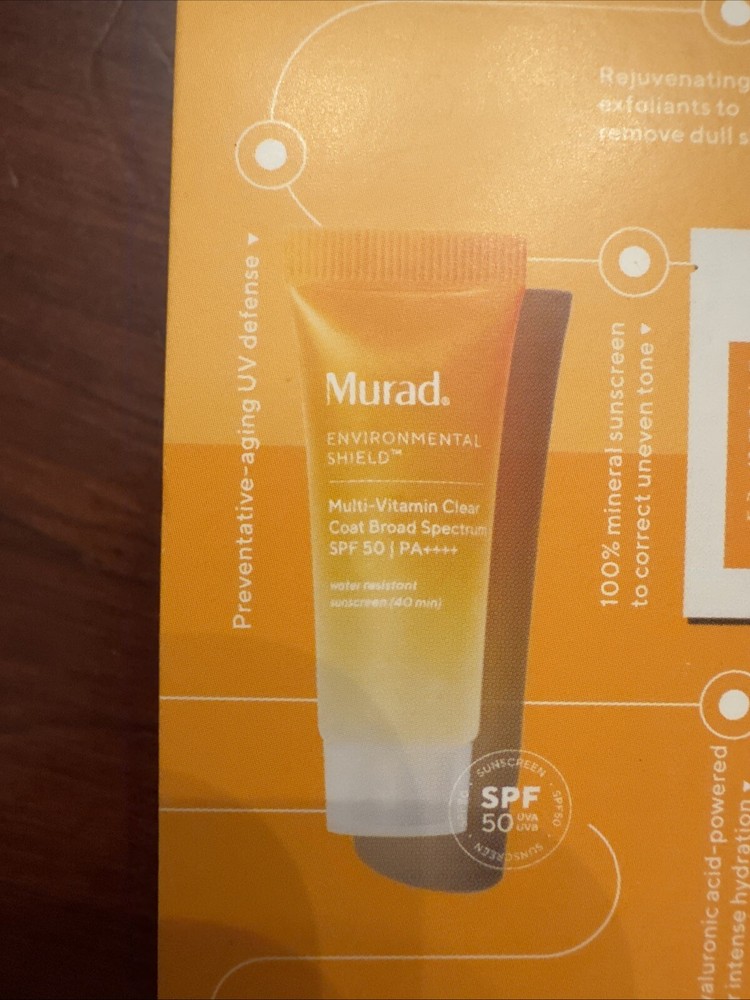 Murad SPF Travel Size Sample Suncreen Set for AM & PM INCLUDES 3 FREE SAMPLES